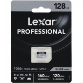 Флешка Lexar Pro Silver Series, Micro SDXC, 128 Gb