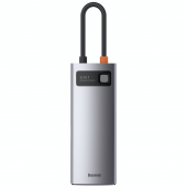 Многопортовый адаптер Baseus Metal Gleam Series 6-in-1 Type-C HUB