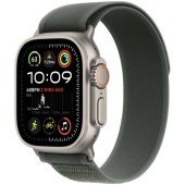 Apple Watch Ultra 2 2024 (49mm) Натуральный титан, Trail Loop, Зеленый (без RuStore) 