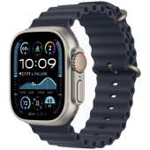 Apple Watch Ultra 2 2024 (49mm) Натуральный титан, Ocean Loop, Темно-синий (без RuStore) 