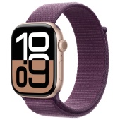 Apple Watch Series 10 (46mm) Алюминиевый корпус, Розовое Золото, Sport Loop (без RuStore)