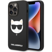 Чехол iPhone 14 Pro Накладка Силикон Karl Lagerfeld Liquid Silicone Choupette Hard (с MagSafe)