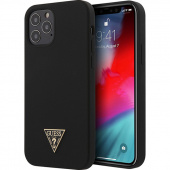 Чехол iPhone 12 Pro Max Накладка Силикон Guess Liquid Silicone Triangle