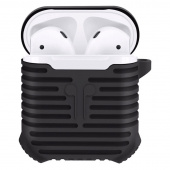 Чехол резиновый с ремешком для наушников Apple AirPods Coteetci