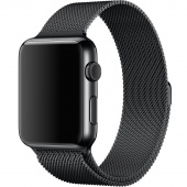 Браслет стальной DF Milanese Loop для Apple Watch 42, 44, 45mm