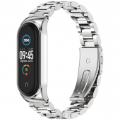 Браслет для фитнес трекера Xiaomi Mi Band 5 Металл, Блочный