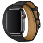Браслет кожаный Leather Double Tour для Apple Watch 38, 40, 41mm