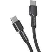 Кабель USB-C to USB-C Deppa Elite Cable 1 м (Плетеный)