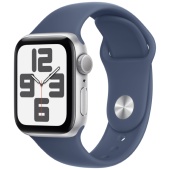 Apple Watch Sport SE 2024 (44mm) Алюминиевый корпус, Серебристый, Sport Band (без RuStore)