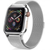 Браслет стальной Milanese Loop + Чехол для Apple Watch 42, 44, 45mm