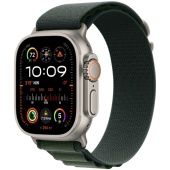 Apple Watch Ultra 2 2024 (49mm) Натуральный титан, Alpine Loop, Темно-зеленый (без RuStore)