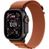 Apple Watch Ultra 3 (49mm) Чёрный титан, Alpine Loop, Оранжевый (без RuStore)