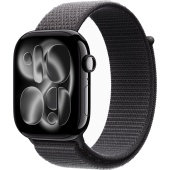 Apple Watch Series 11 (46mm) Алюминиевый корпус, Черный глянец, Sport Loop (без RuStore)