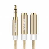 Аудио кабель Baseus AUX Fluency Series 2 в 1