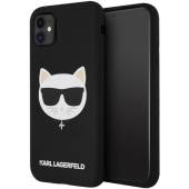 Чехол iPhone 11 Накладка Силикон Karl Lagerfeld Liquid Silicone Choupette Hard