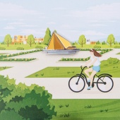 Значок Магнитка Первая Палатка металлический, Магнит