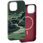 Чехол Luxo Carbon Series для iPhone 15 Магнитный (с MagSafe)