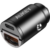 Автомобильное ЗУ Aukey USB 3.0+USB-C 30 ватт