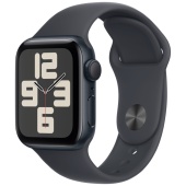 Apple Watch Sport SE 2024 (44mm) Алюминиевый корпус, Полуночный Черный, Sport Band (без RuStore)