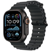 Apple Watch Ultra 2 2024 (49mm) Черный титан, Ocean Loop, Черный (без RuStore) 