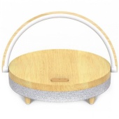 Умная колонка EZVALO Wireless Charger Music Lamp Wood (LYYD01)