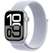 Apple Watch Series 10 (42mm) Алюминиевый корпус, Серебристый, Sport Loop (без RuStore)