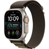 Apple Watch Ultra 4 (49mm) Натуральный титан, Alpine Loop, Темно-оливковый (без RuStore)