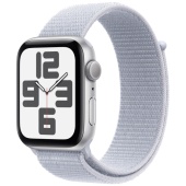 Apple Watch Sport SE 2024 (44mm) Алюминиевый корпус, Серебристый, Sport Loop (без RuStore)