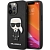 Чехол iPhone 13 Pro Max Накладка Пластик Karl Lagerfeld Saffiano Ikonik Patch Metal Hard