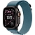 Apple Watch Ultra 3 (49mm) Чёрный титан, Alpine Loop, Синий (без RuStore)