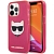 Чехол iPhone 13 Pro Max Накладка Силикон Karl Lagerfeld FLUO Choupette Hard