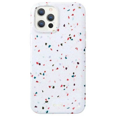 Чехол iPhone 12 Pro Max Накладка Силикон Uniq COEHL Terrazzo (iPhone 12 Pro Max Накладка Белый)