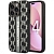 Чехол iPhone 14 Pro Накладка Кожзам Karl Lagerfeld Monogram Vertical logo Hard