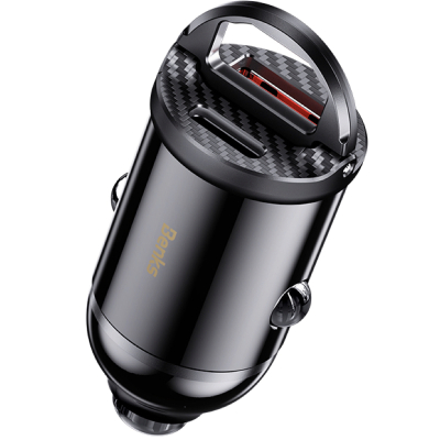 Автомобильное ЗУ Benks C30SE, 2 выхода: USB-A, USB-C (Автомобильное ЗУ Benks Черный)