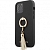 Чехол iPhone 12 Pro Max Накладка Пластик Guess Saffiano+Ring