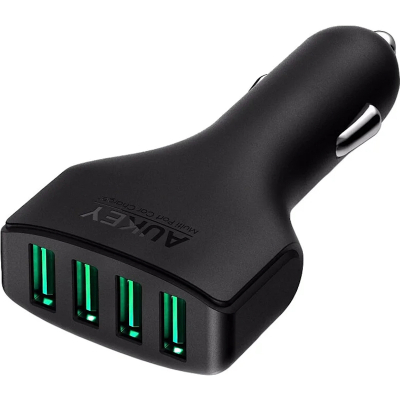 Автомобильное ЗУ Aukey 4USB Car Charger CC-01 (Автомобильное ЗУ Aukey Черный)