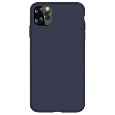 Чехол iPhone 11 Pro Max Накладка Силикон Devia Silicone Case (iPhone 11 Pro Max Силикон Devia Темно-Синий)