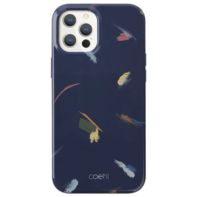 Чехол iPhone 12, 12 Pro Накладка Силикон Uniq COEHL Reverie (iPhone 12, 12 Pro Накладка Синий)