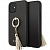 Чехол iPhone 11 Накладка Пластик Guess Saffiano+Ring