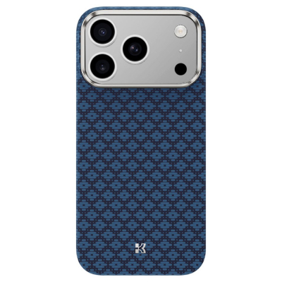 Кевларовый чехол Benks ArmorAir ArmorGrid для iPhone 17 Pro Max (MagSafe) (Накладка ArmorGrid Azure Blue)