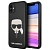 Чехол iPhone 11 Накладка Кожа Karl Lagerfeld Leather Head Hard