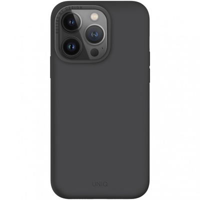 Чехол iPhone 14 Pro Max Накладка Силикон Uniq LINO (iPhone 14 Pro Max Накладка Силикон Uniq Черный)