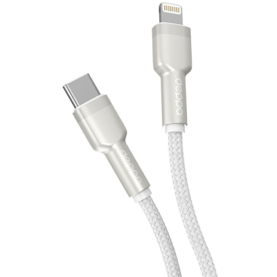 Кабель Deppa 72509, USB-C → Lightning, длина 1 м  (Кабель Deppa Белый)
