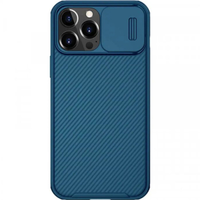 Чехол iPhone 13 Pro Накладка Пластик Nillkin CamShield Pro (iPhone 13 Pro Накладка Синий)