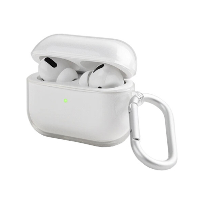 Чехол Uniq Glase для AirPods Pro с карабином (AirPods Pro Uniq Прозрачный)