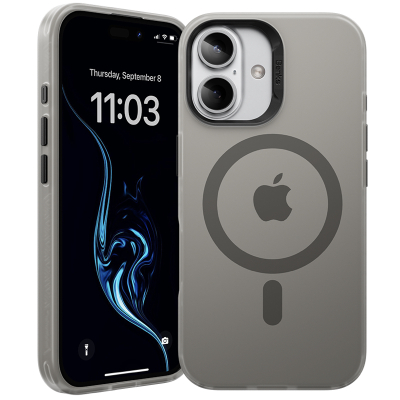 Чехол Benks Lucid Armor для iPhone 16 (MagSafe) (iPhone 16 Накладка Серый)