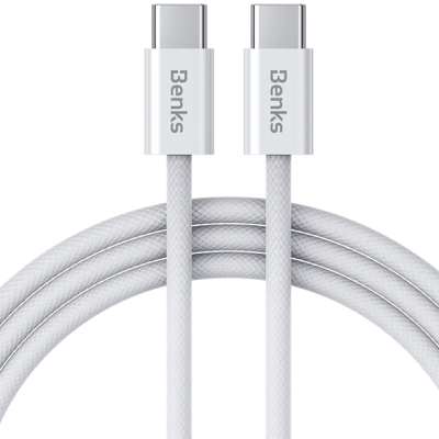 Кабель Benks D46, USB-C → USB-C, длина 1 м (Кабель Benks Белый)