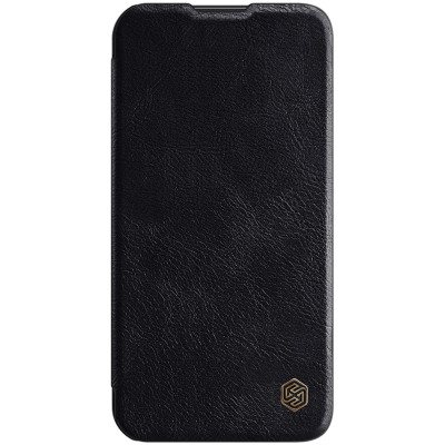 Чехол iPhone 14 Pro Книжка Боковая Кожзам Nillkin Qin Pro (iPhone 14 Pro Книжка Боковая Nillkin Черный)