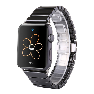 Браслет керамический Ceramics для Apple Watch 38, 40, 41mm (Браслет Apple Watch Керамика Черный)